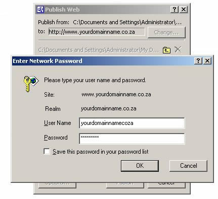 Username And Password